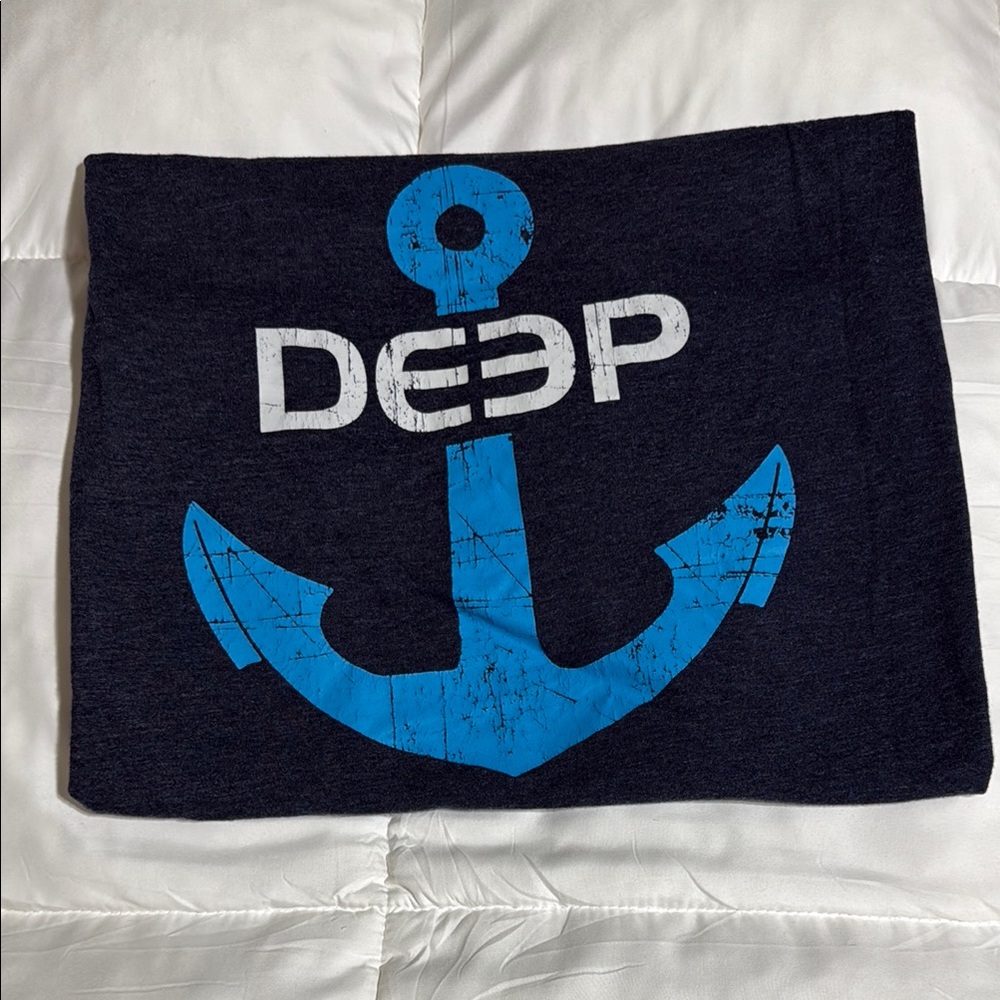 Navy Blue Anchor Graphic Tee